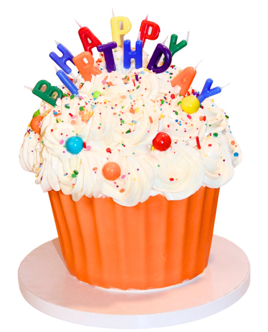 Huge Birthday Cupcake Cake